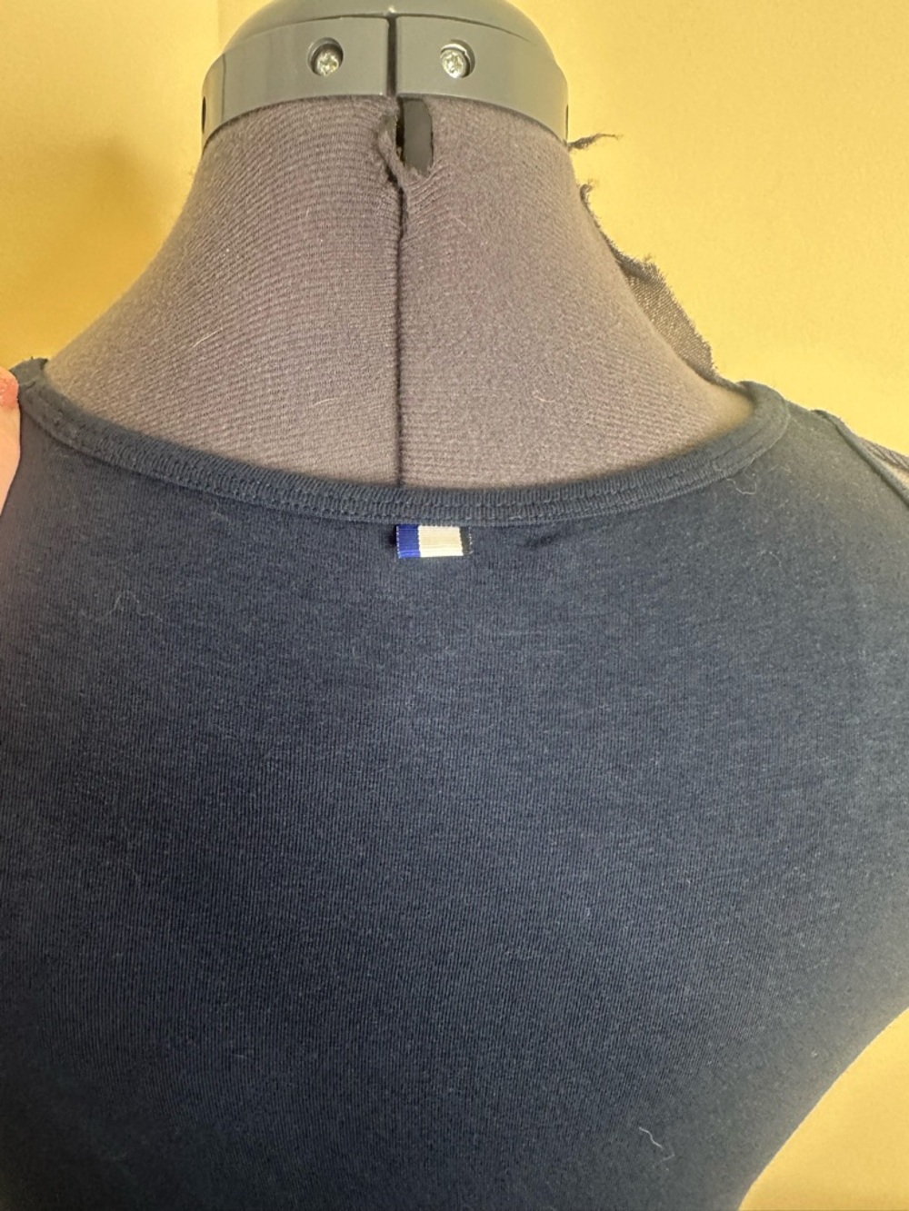 Kit and Ace navy stretchy knit maxi dress with side slit size small - Picture 7 of 10